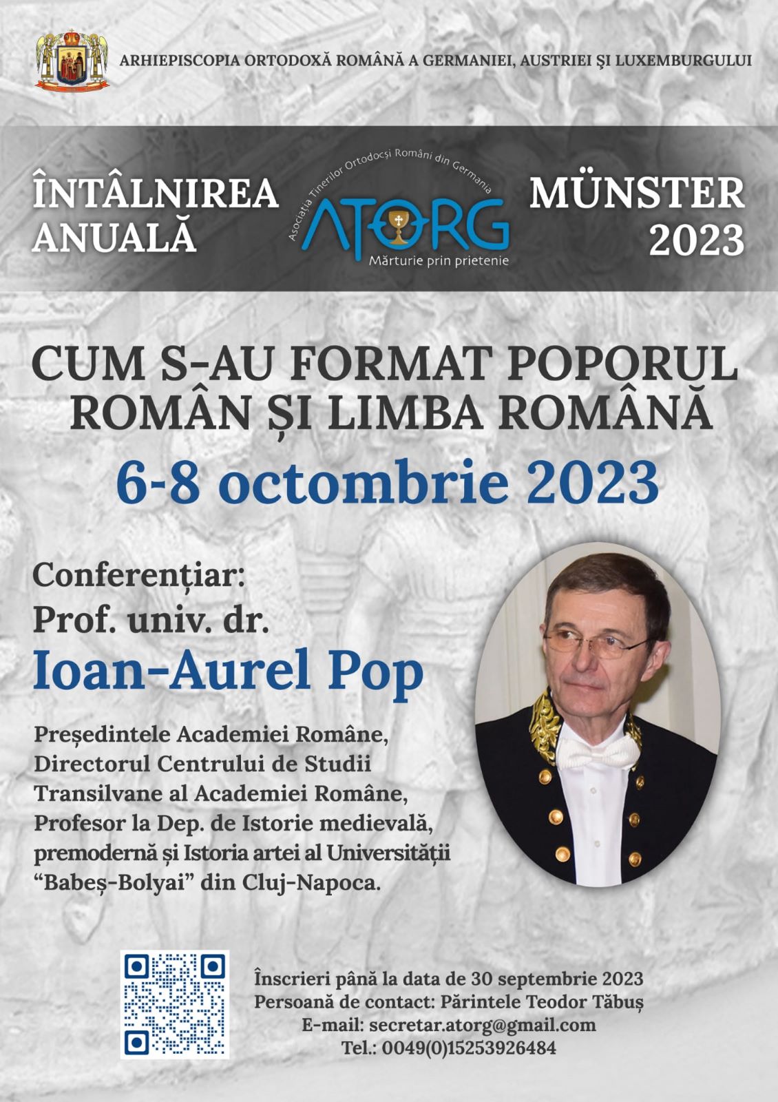 6-8 octombrie 2023: Întâlnirea anuală ATORG la Münster (Anunț) 